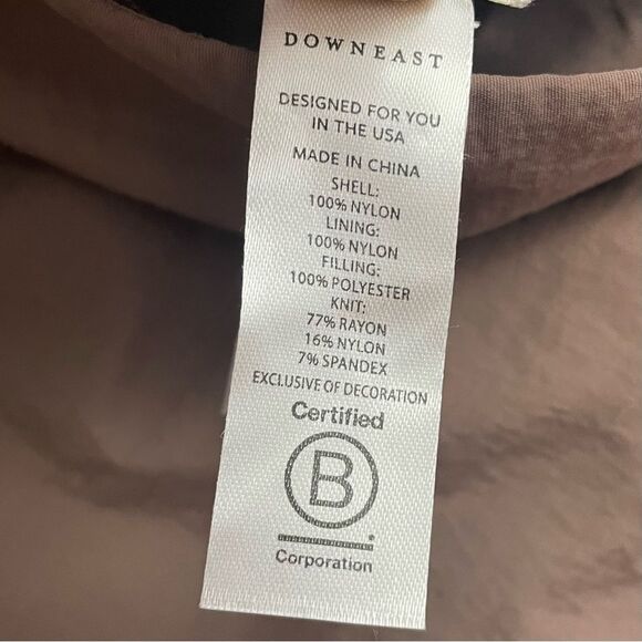 DownEast Reversible Bomber Jacket in Dusty Mauve Women’s Size XL Extra Large - Picture 7 of 10